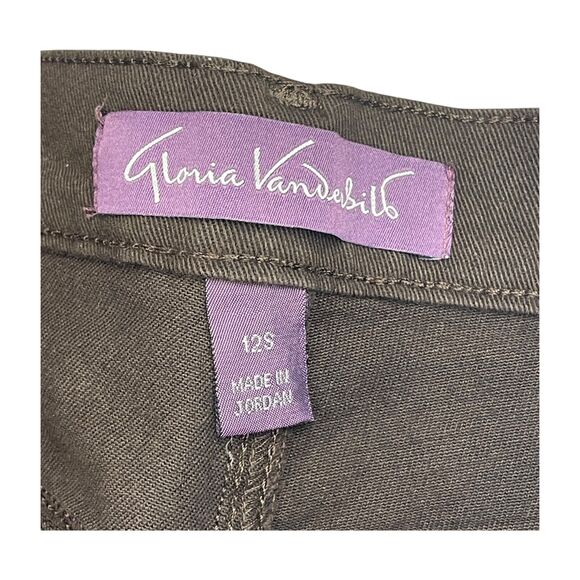 Gloria Vanderbilt Amanda Jeans Womens 12S Black Denim Slim Fit High-Rise Zip Fly - Picture 3 of 9